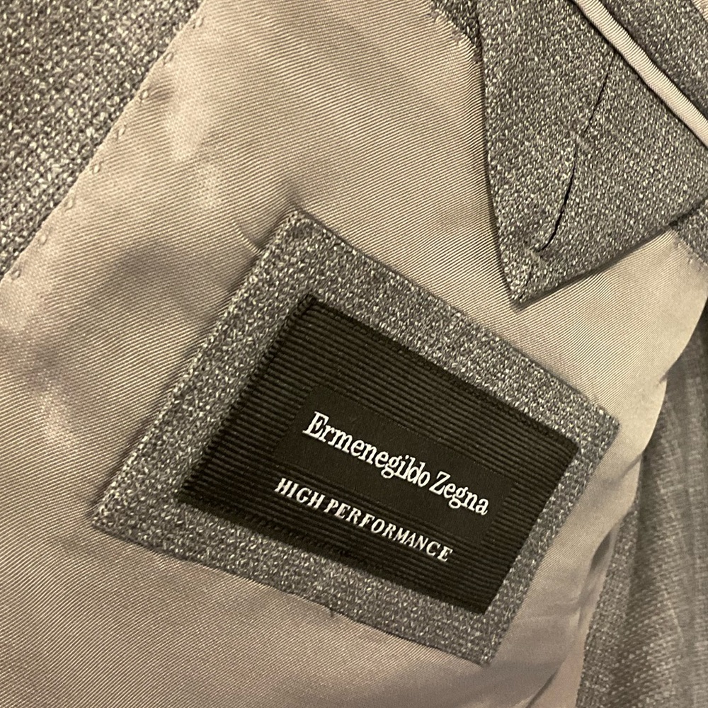 Ermenegildo Zegna Blazer, Gray, Classic Luxury for Men, Timeless, 44” Chest - Picture 7 of 8